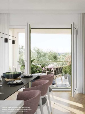 Helle Neubau 4-Zimmer Loggia-Wohnung am Rangsdorfer See, Erstbezug mit Tiefgarage