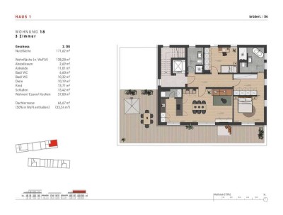 Erstbezug! Penthousewohnung im Chiemgau - sonnige 65qm Dachterrasse - KFW 40, Chiemsee 4km