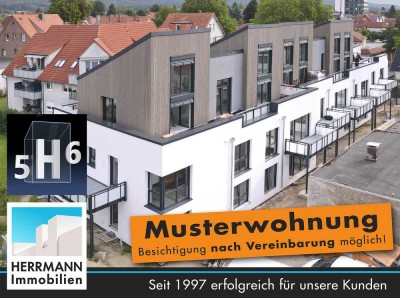 5H6 - Exklusive und einzigartige Penthouse-Wohnung mit großer Dachterrasse und 2 Pkw-Stellplätzen
