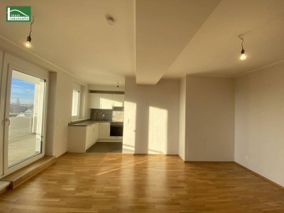 Tolle 3-Zimmer Wohnung mit großer Loggia und Abendsonne! Nahe S-Bahn, Schwechat Zentrum und Bad! Gemeinschaftliche Dachterrasse!