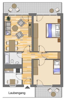 Demnächst frei! 3-Zimmer-Wohnung in Neuss Derikum