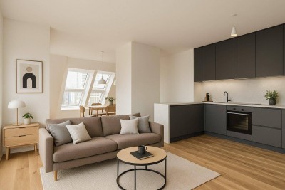 Moderne Dachgeschoss - Maisonettewohnung mit Balkon &amp; Terrasse - Erstbezug - U-Bahn Nähe!