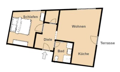 Neue 1,5-Raum-Wohnung in Battenberg (Eder)