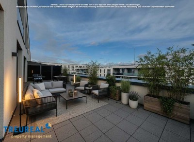 Familienglück mit zwei Sonnenterrassen und offener Wohnküche.