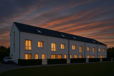 Neubau-Reihenhäuser in Großmehring – KfW-40-EE-Standard mit Carport, PV & Stellplatz inklusive!