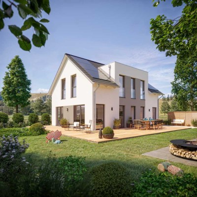 BAUEN SIE SICH IHR GLÜCKLICHES FAMILIENLEBEN - IHR EIGENES HAUS! TEL. 01714863595