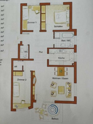 Schöne 4-Zimmer-Wohnung mit Einbauküche in Winnenden