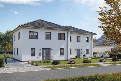 „Ihr Traumhaus zum Greifen nah: Doppelhaus mit KfW-Förderung für nachhaltiges Wohnen!“