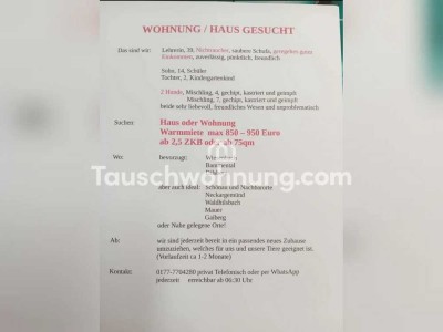 Tauschwohnung: Haus oder Wohnung gesucht