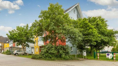 Gemütliche 1,5-Zimmer-Wohnung mit Balkon und Einbauküche in grüner Wohnanlage