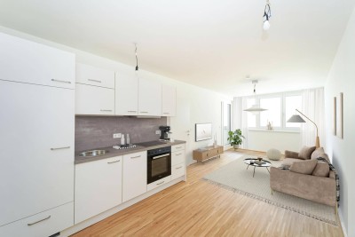 LETZTE VERFÜGBARE EINHEIT: Drei-Zimmer-Dachgeschoßwohnung mit Balkon und Dachterrasse - Erstbezug - zu mieten in 1020 Wien