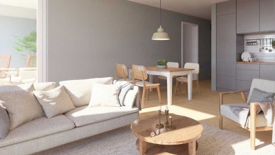 Reserviert: W16, 2.OG, Attraktive 2-Zimmer Seniorenwohnung in der "neuen Mitte Grenzach"