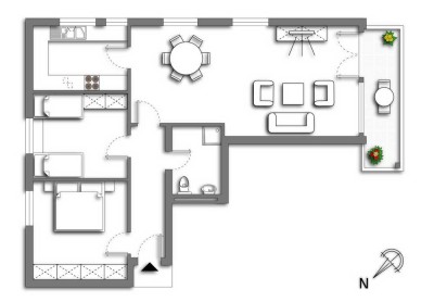 Helle 3-Zimmer Wohnung mit Balkon im 3. OG in Oberstaufen