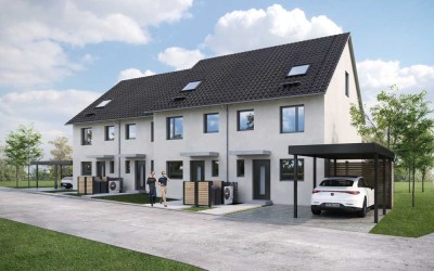pro. Neubau-Reihenhaus mit Topausstattung, massiv und voll unterkellert