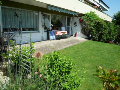 Demnächst frei: Schöne 3-Zimmer-Erdgeschosswohnung mit Balkon und Terrasse mit Garten