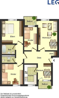 4-Zimmer-Wohnung in Grevenbroich Südstadt