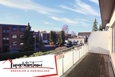 Halstenbek: Helle 2-Zimmer-Wohnung mit tollem Grundriss, großzügigem Südwest-Balkon und Kellerraum