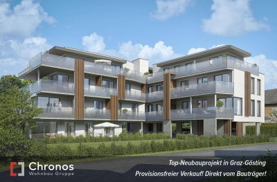 VERKAUFSSTART! Neubau-4-Zimmer-Penthouse-Maisonette-Wohnung mit 2 großen Terrassen in Ruhelage in Gösting!