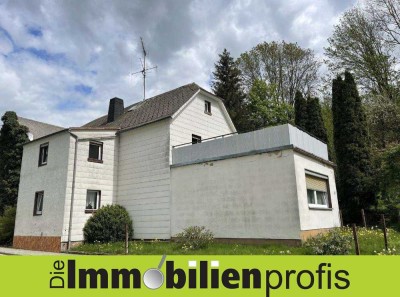 1228 - 9 km von Hof: Haus mit Scheune und ca. 1.600 m² Grundstück