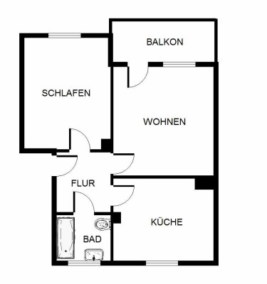Demnächst frei! 2-Zimmer-Wohnung in Gelsenkirchen Hassel