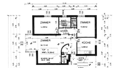 3-Zimmer-Mietwohnung | Top 4/3 | 1.OG mit Wintergarten.