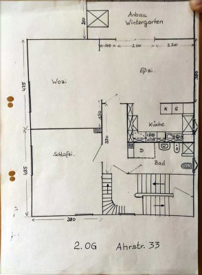 Helle 5,5-Zimmer Maisonette-Wohnung mit Wintergarten in Leverkusen-Bürrig