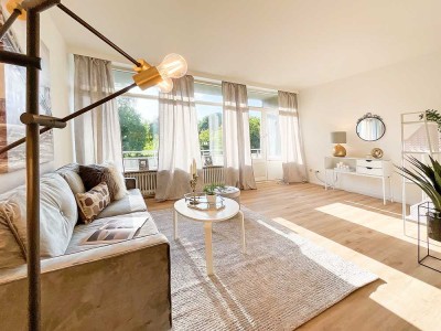 Erstbezug nach Renovierung: 1-Zimmer-Wohnung mit Blick ins Grüne