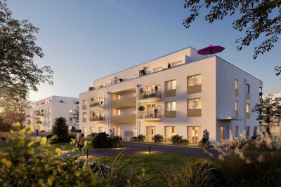 Wohnen auf höchstem Niveau. 2-Zi.-Penthouse mit großzügiger Dachterrasse und unverbaubarem Ausblick.