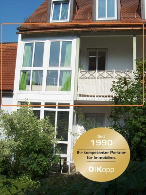 OK!  Zentrales Appartement mit Balkon und kleinem Wintergarten!