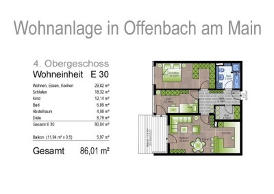 3-Zimmerwohnung im Mathildenviertel in Offenbach am Main