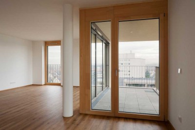 3-Zimmer-Neubauwohnung mit gehobener Ausstattung, Balkon, Seenähe-Zentrumsnah, EBK ab sofort