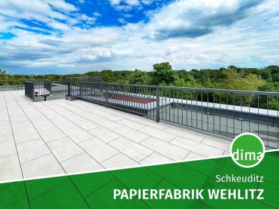 ERSTBEZUG sanierte Papierfabrik | Traumwohnung mit riesiger Dachterrasse, Gäste-WC, Aufzug u.v.m.