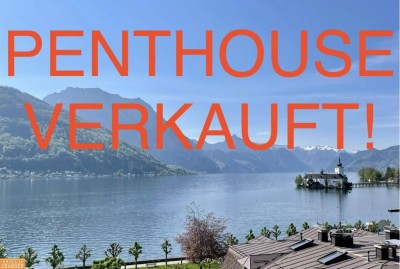 Penthouse mit unvergleichlichem Panoramablick über den Traunsee und das Seeschloss Orth