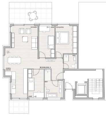 4,5 Zimmer-Wohnung mit großzügigem Garten und flexiblem Grundriss