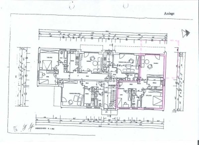 Klecken, schöne 3-Zimmer-Wohnung mit Einbauküche und Garten