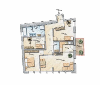 Raum für alle – 4-Zimmer-Wohnung mit optimalem Schnitt