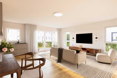 Charmante 4-Zimmer-Wohnung im EG mit Südterrasse & Garten | Neubau Erstbezug