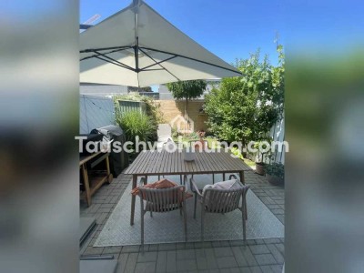 Tauschwohnung: Maisonettewohnung mit Garten am Park und Innenstadtnah