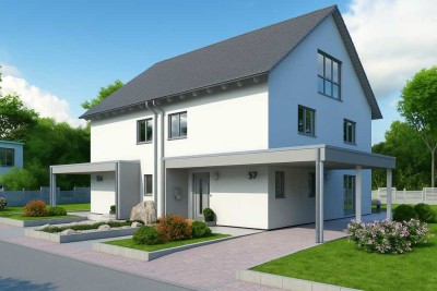 Doppelhaushälfte in Hybrid-Bauweise zum Wohlfühlen ! DANHAUS.