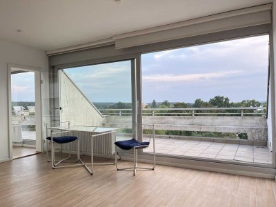 365 Tage im Jahr Urlaub: Terrassen-Wohnung mit Blick über die Scharfe Lanke.