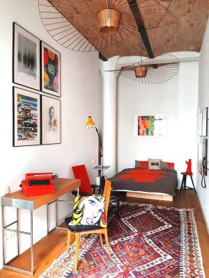 Sanierter Industrieloft, Toplage Friedrichshain, megaruhig und doch mitten im Leben, großer  Balkon