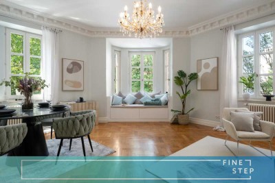 Exklusive und kernsanierte  Altbau-Wohnung mit Südterrasse am Maßmannpark – Münchens Maxvorstadt