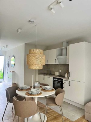 Voll möbliert! Lichtdurchflutete 1-Zimmer-Wohnung mit sonniger Terrasse!