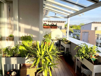 Besondere Attika-Wohnung mit großer Dachterrasse und KFW 70 Standard- ideal für Grenzgänger