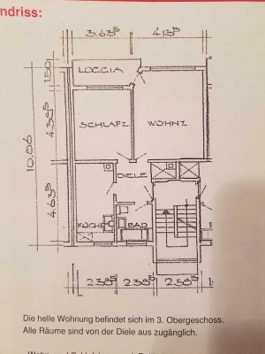 Attraktive und gepflegte 2-Raum-Wohnung mit Balkon und Einbauküche in Aachen