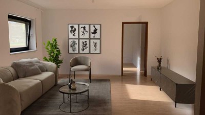 Helle 2-Zimmer-Wohnung mit EBK in freistehendem Zwei-Parteien-Haus in Ostheim/Nidderau