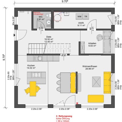 Große Neubau DHH in ruhiger Lage