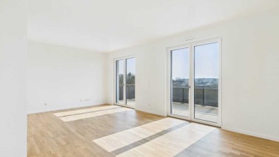 Moderne 3-Zimmer-Neubauwohnung mit Balkon und Blick ins Grüne