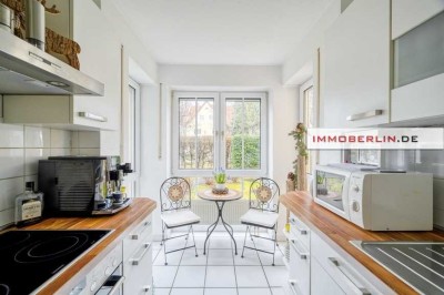 IMMOBERLIN.DE - Jung gebliebene Wohnung mit Südwestterrassen, Garten, geräumigem Garagenplatz
