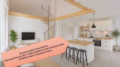 Gemeinsam ankommen: Stylische Dachgeschoss-Wohnung mit Galerie - Traumküche inklusive!